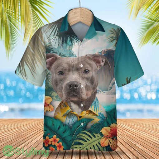 Pitbull Tropical Hawaiian Shirt Gift For Dog Lover