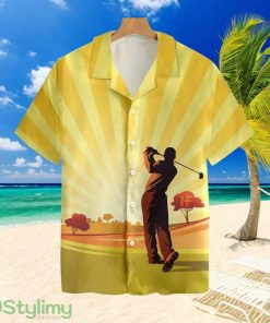 Playing Golf At Dawn Hawaiian Shirt For Men And Women Product Photo 1