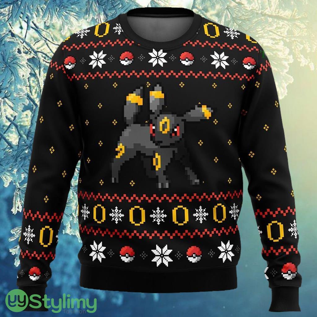 Pokemon Ring of Umbreon Ugly Christmas Sweater 3D 3 Pokemon Ring of Umbreon Ugly Christmas Sweater 3D Product Photo 1