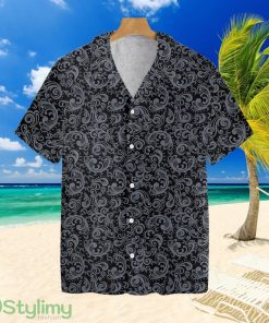 Premium Black And White Baroque Style Goth Hawaiian Shirt For Men And Women Product Photo 1