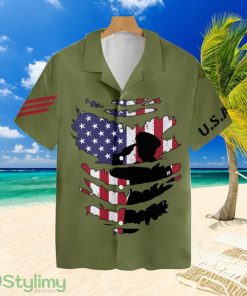 Proud Veterans Silhouette Hawaiian Shirt For Men And Women Product Photo 1