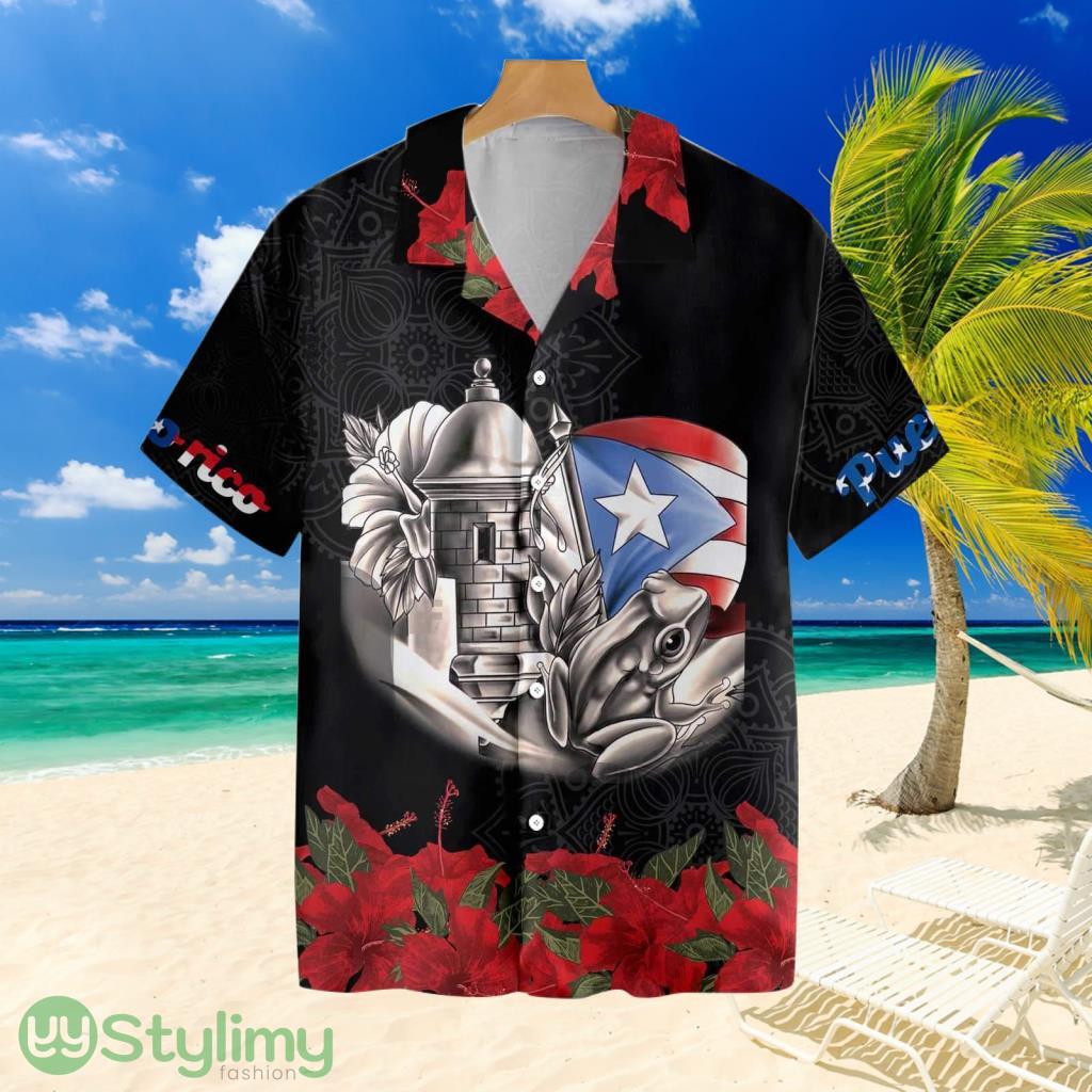 Puerto Rico Manga Flowers Hawaiian Shirt For Men And Women 2 Puerto Rico Manga Flowers Hawaiian Shirt For Men And Women Product Photo 1