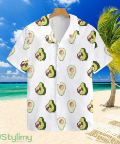Pug And Avocado Seamless Dogs Hawaiian Shirt For Men And Women Product Photo 1
