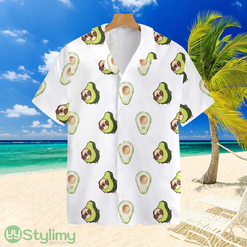 Pug And Avocado Seamless Dogs Hawaiian Shirt For Men And Women 1 Pug And Avocado Seamless Dogs Hawaiian Shirt For Men And Women Product Photo 1