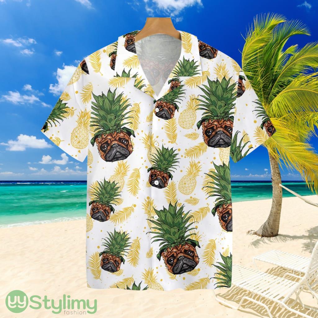 Pug Pineapple Head Seamless Dogs Hawaiian Shirt For Men And Women 2 Pug Pineapple Head Seamless Dogs Hawaiian Shirt For Men And Women Product Photo 1