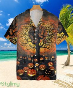 Pumpkin Night Hawaiian Shirt For Men And Women Product Photo 1