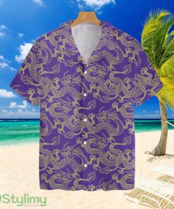 Purple And Gold Edition Oriental Dragon Hawaiian Shirt For Men And Women Product Photo 1