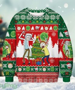 Rick And Morty Ugly Christmas Sweater Cute Christmas Gift For Family Xmas Gift Product Photo 1