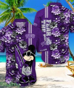 TCU Horned Frogs Hawaiian Shirt Mickey Love Surfing Trending Summer Gift Product Photo 1