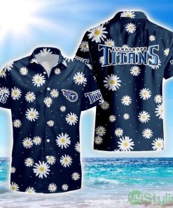 Tennessee Titans Daisy Flower All Over Print Hawaiian Shirt Product Photo 1