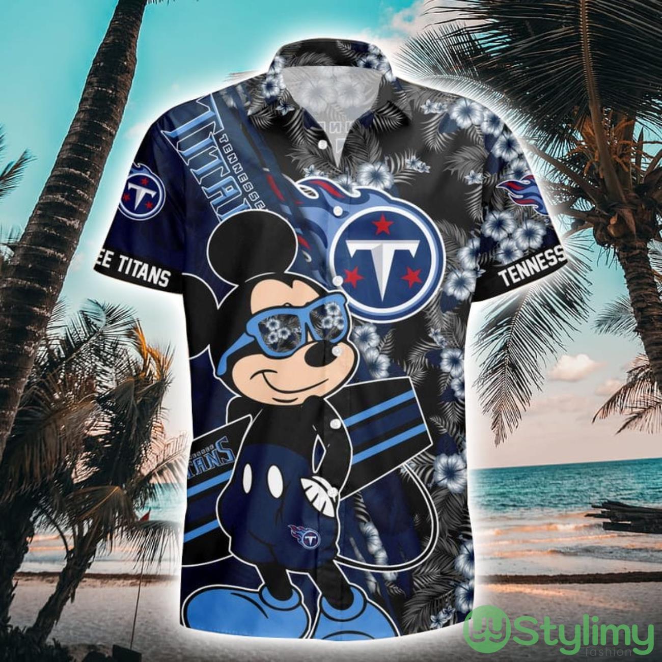 Tennessee Titans Surfing Mickey All Over Printed Hawaiian Shirt 2 Tennessee Titans Surfing Mickey All Over Printed Hawaiian Shirt Product Photo 1