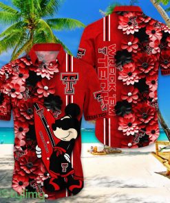 Texas Tech Red Raiders Hawaiian Shirt Mickey Love Surfing Trending Summer Gift Product Photo 1