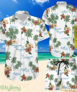 Topeka Style Flower Hawaiian Shirt And Short - Tropical Hibiscus Flower Beach Pattern Hawaii Shirt - Gifts For Beach Lovers Product Photo 1