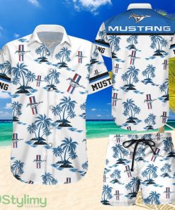 Topeka Style Ford Mustang Logo Hawaiian Shirt And Short – Maria Product Photo 1