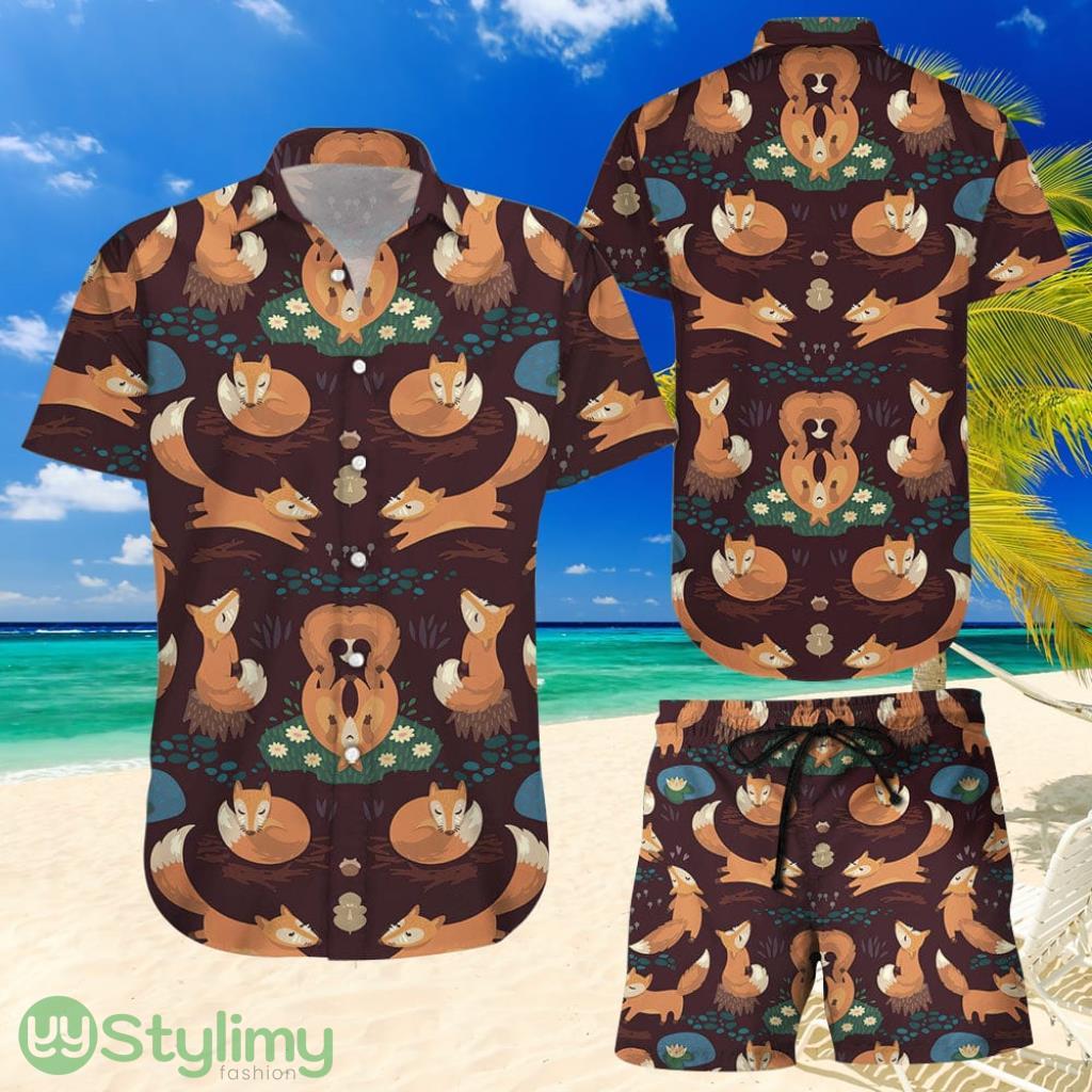 Topeka Style Fox Hawaiian Shirt And Short - Cute Orange Fox Activities Pattern Print Hawaii Shirt - Gift For Fox Lover 2 Topeka Style Fox Hawaiian Shirt And Short - Cute Orange Fox Activities Pattern Print Hawaii Shirt - Gift For Fox Lover Product Photo 1