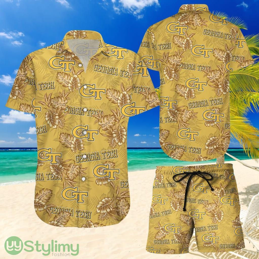 Topeka Style Georgia Tech Yellow Jackets Hawaiian Aloha Shirt 2 Topeka Style Georgia Tech Yellow Jackets Hawaiian Aloha Shirt Product Photo 1