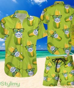Topeka Style Hawaiian Aloha Shirts Busch Light Corn Product Photo 1