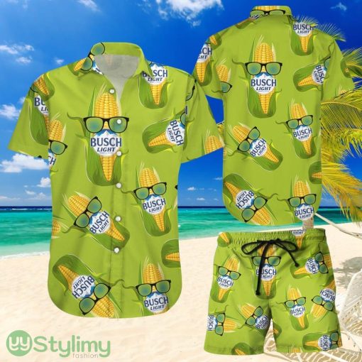 Topeka Style Hawaiian Aloha Shirts Busch Light Corn Product Photo 1