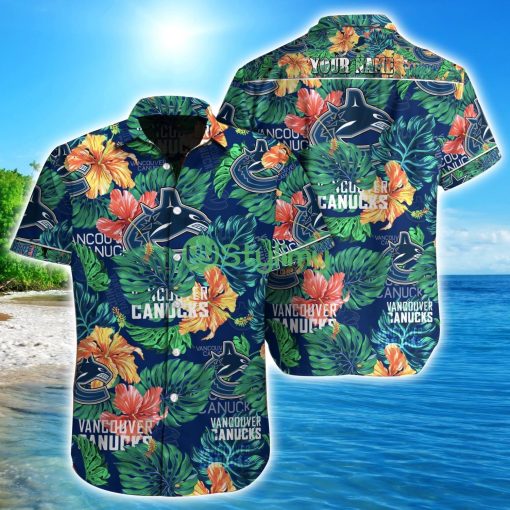 Vancouver Canucks NHL Custom Name Hawaiian shirt Aloha Summer Gift