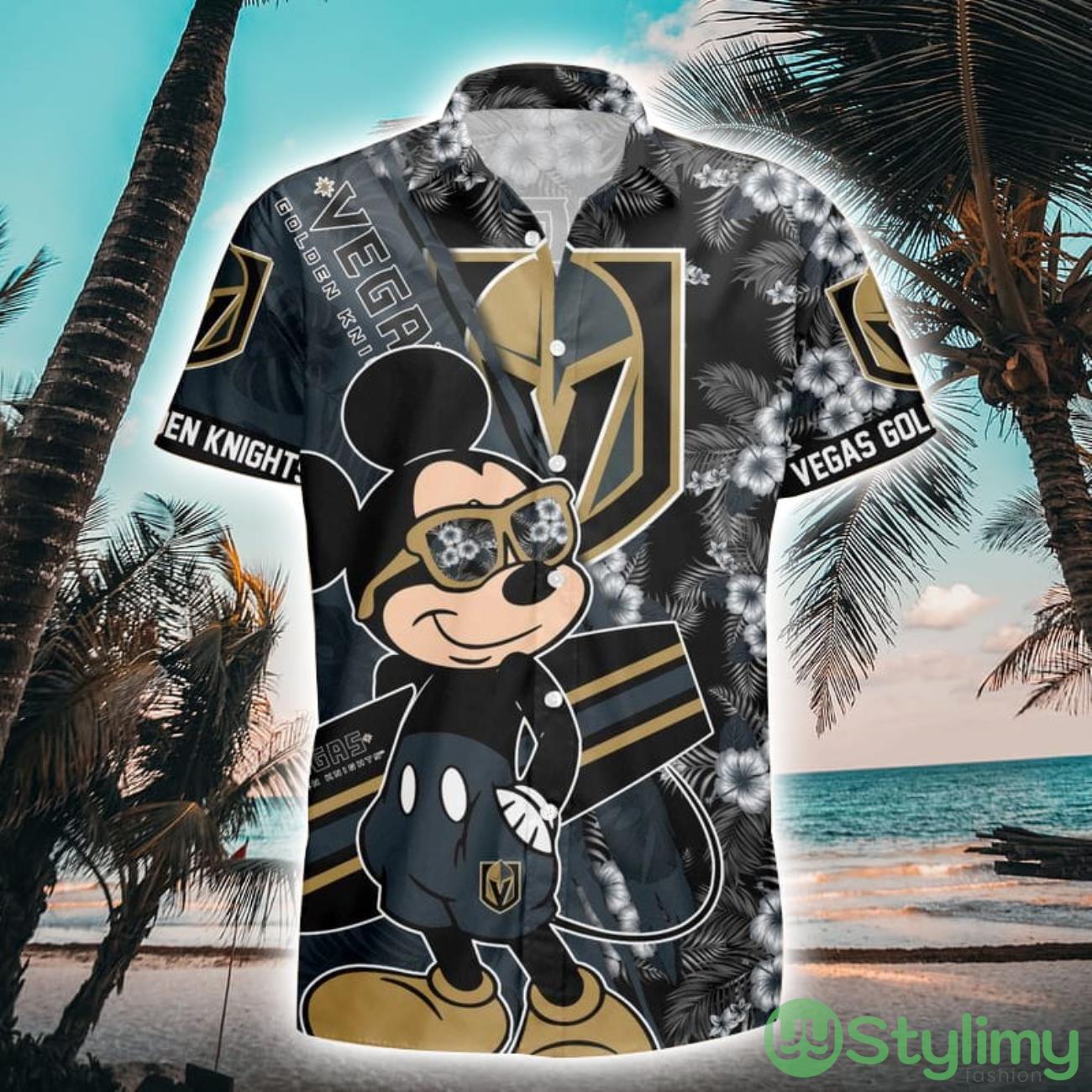 Vegas Golden Knights Surfing Mickey All Over Printed Hawaiian Shirt 2 Vegas Golden Knights Surfing Mickey All Over Printed Hawaiian Shirt Product Photo 1