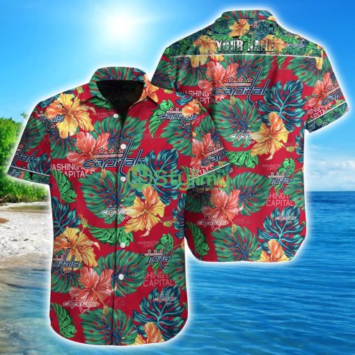Washington Capitals NHL Custom Name Hawaiian shirt Aloha Summer Gift
