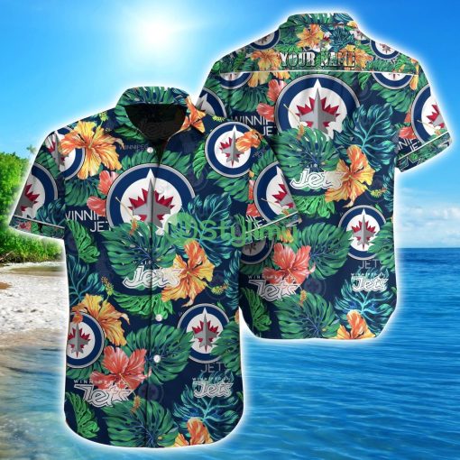 Winnipeg Jets NHL Custom Name Hawaiian shirt Aloha Summer Gift