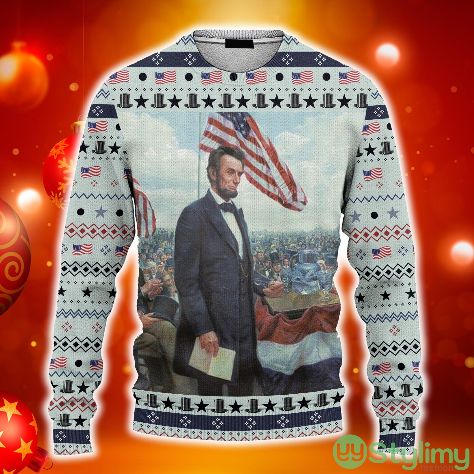 Abraham Lincoln Custom Cosplay Ugly 3D Sweater AOP Best Gift For Christmas 5 Abraham Lincoln Custom Cosplay Ugly 3D Sweater AOP Best Gift For Christmas - Abraham Lincoln Custom Cosplay Ugly Sweater Best Gift For Christmas_1