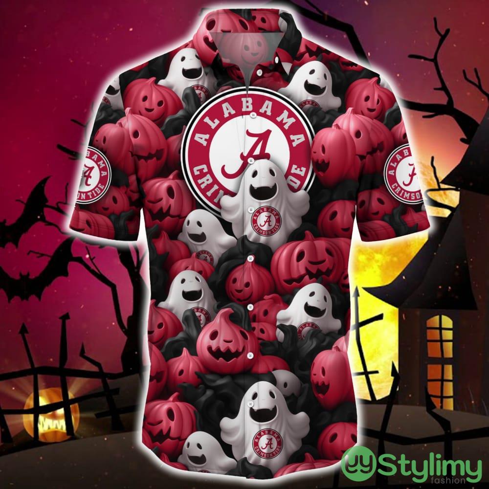 Alabama Crimson Tide Halloween Pumpkin Skull 3D Hawaiian Shirt For Fans Gift Christmas 2 Alabama Crimson Tide Halloween Pumpkin Skull 3D Hawaiian Shirt For Fans Gift Christmas - Alabama Crimson Tide Halloween Aloha Shirt Trending For This Season_3