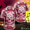 Alabama Crimson Tide Halloween Pumpkin Skull 3D Hawaiian Shirt For Fans Gift Christmas Men And Women - Alabama Crimson Tide Halloween Season Aloha Shirt, New Arrivals_3