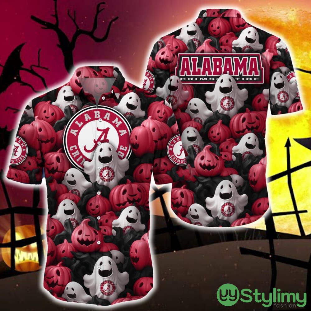 Alabama Crimson Tide Halloween Pumpkin Skull 3D Hawaiian Shirt For Fans Gift Christmas 4 Alabama Crimson Tide Halloween Pumpkin Skull 3D Hawaiian Shirt For Fans Gift Christmas - Alabama Crimson Tide Halloween Aloha Shirt Trending For This Season_1