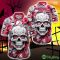 Alabama Crimson Tide Halloween Skull 3D Hawaiian Shirt For Fans Gift Christmas Men And Women - Alabama Crimson Tide Halloween Hawaii Shirt Trending New Arrivals_3