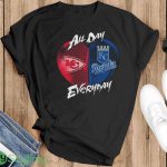 All Day Every Day Heart Kansas City Chiefs And Kansas City Royals Shirt - G500 Gildan T-Shirt