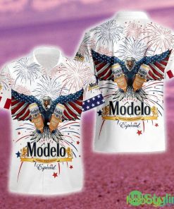 Aloha Independence Day Modelo Beer USA Flag Hawaiian Combo Shirt And Short Gift Hawaiian For Mens - Aloha Independence Day Modelo Beer USA Flag Hawaiian Shirt And Short_1