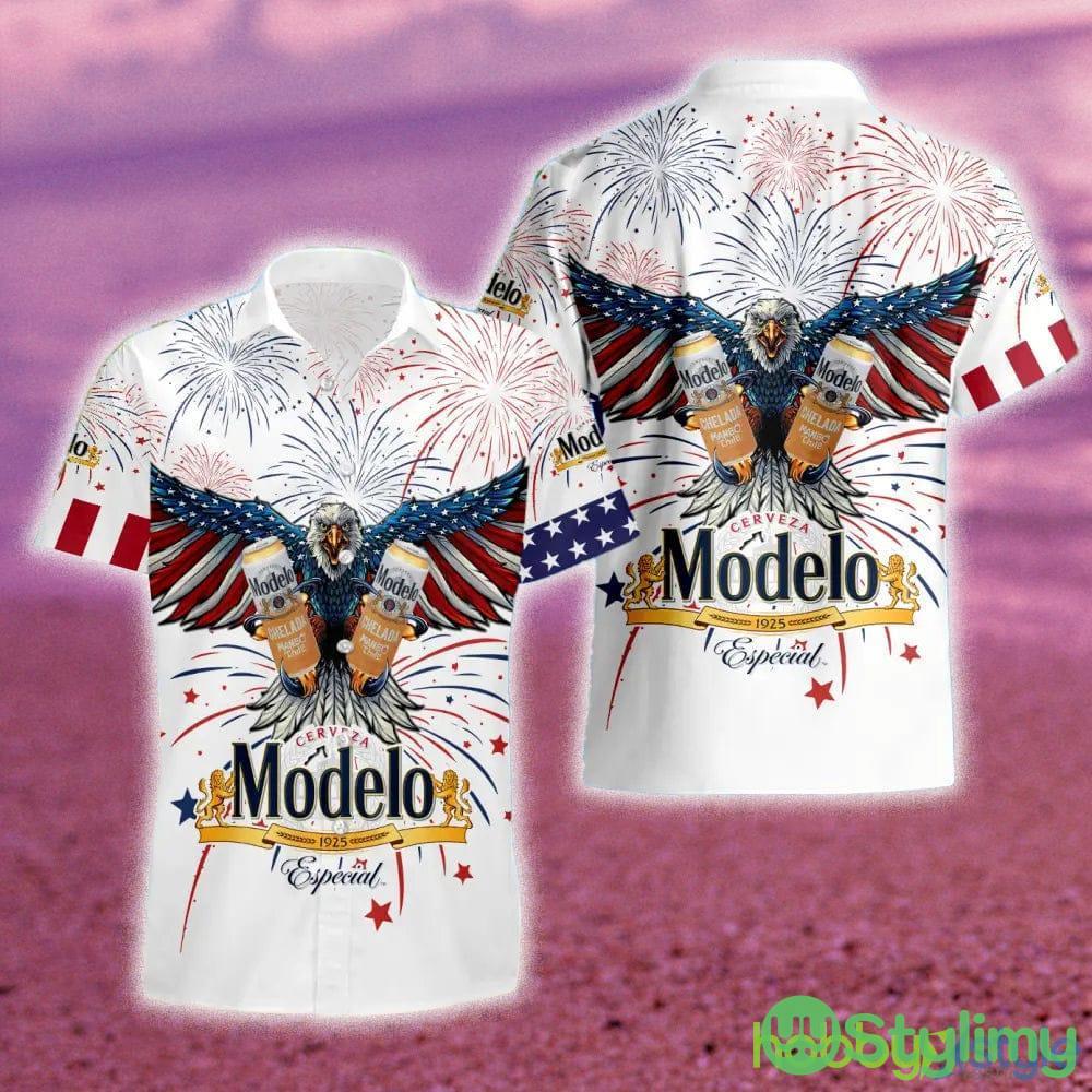 Aloha Independence Day Modelo Beer USA Flag Hawaiian Combo Shirt And Short Gift Hawaiian For Mens 3 Aloha Independence Day Modelo Beer USA Flag Hawaiian Combo Shirt And Short Gift Hawaiian For Mens - Aloha Independence Day Modelo Beer USA Flag Hawaiian Shirt And Short_1