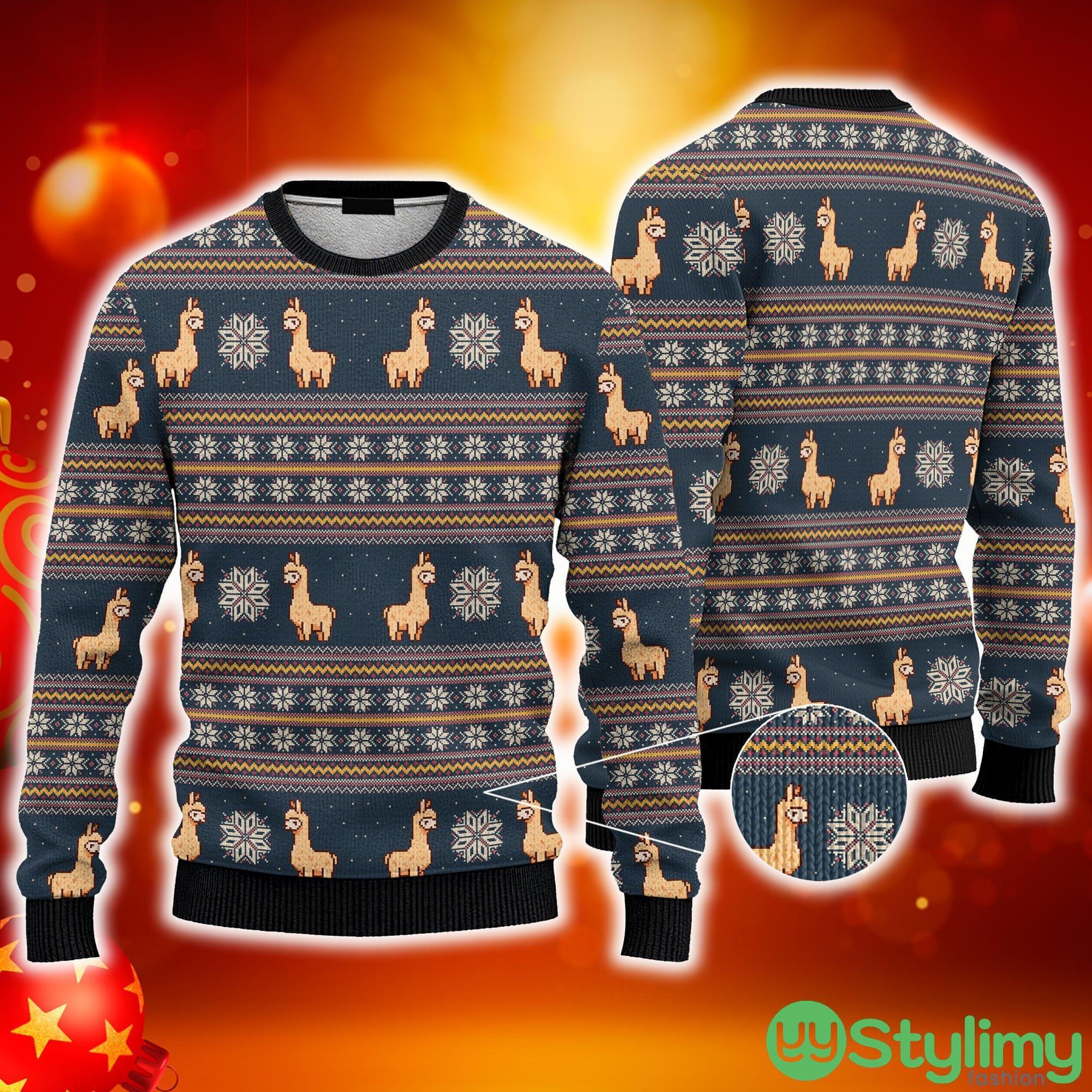 Amazing Llama Ugly Christmas 3D Sweater AOP For Men And Women 3 Amazing Llama Ugly Christmas 3D Sweater AOP For Men And Women - Amazing Llama Ugly Christmas Sweater For Men And Women_3