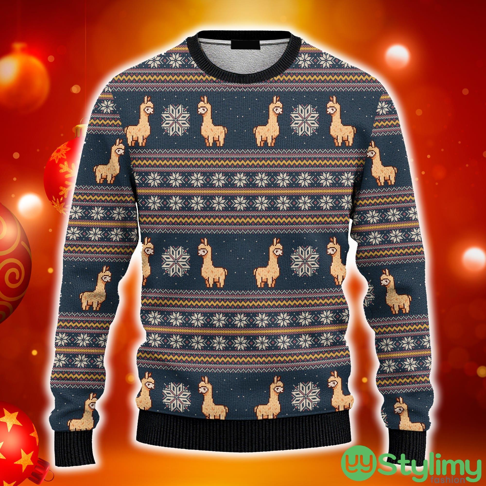 Amazing Llama Ugly Christmas 3D Sweater AOP For Men And Women 5 Amazing Llama Ugly Christmas 3D Sweater AOP For Men And Women - Amazing Llama Ugly Christmas Sweater For Men And Women_1