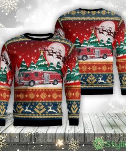 Apache Junction, Arizona, Superstition Fire & Medical District Aop Ugly Sweater Family Gift Product Photo 1