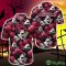 Arizona Cardinals Halloween Pumpkin Skull 3D Hawaiian Shirt For Fans Gift Christmas - Arizona Cardinals Halloween Aloha Shirt Trending For This Season_3