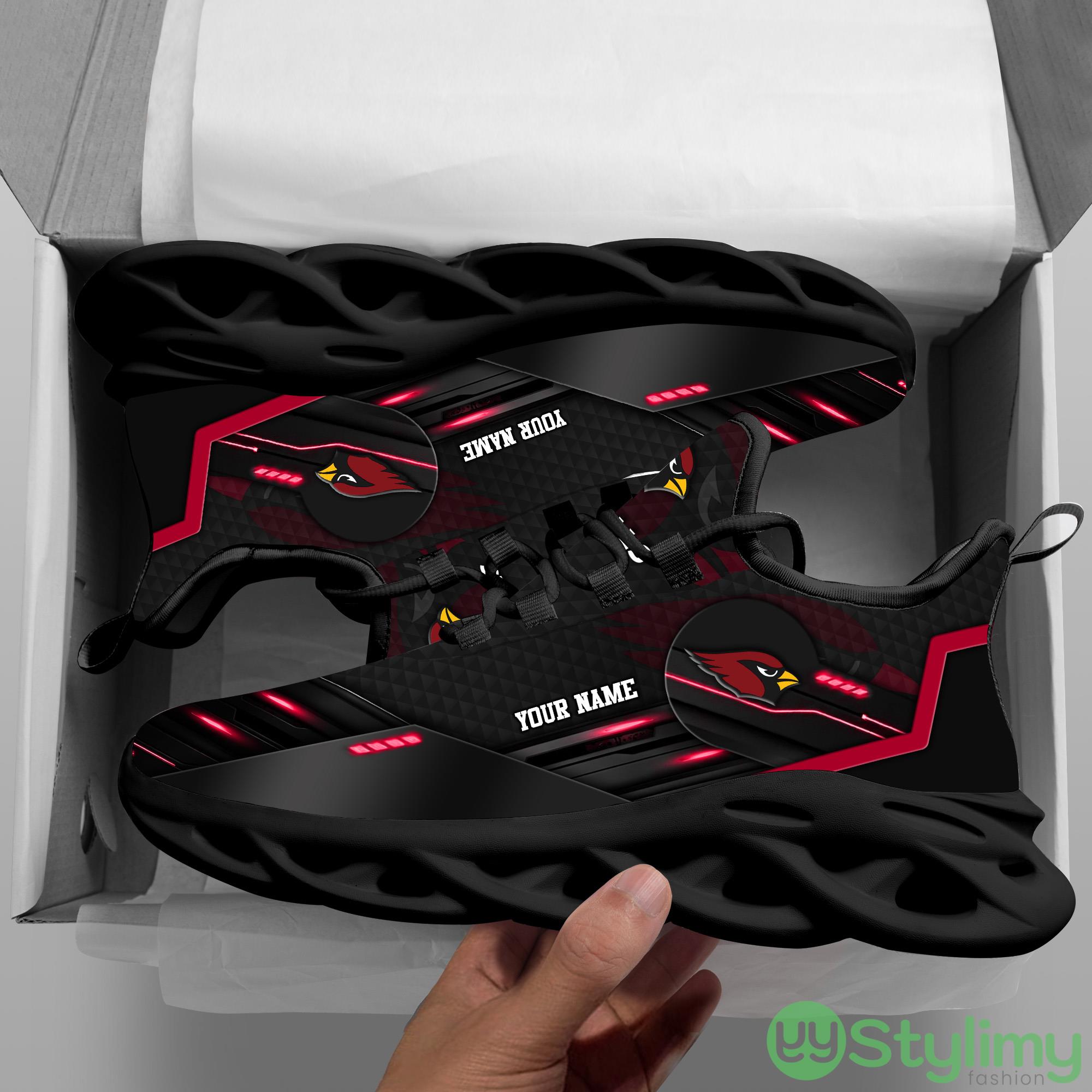Arizona Cardinals NFL Sport Black Max Soul Shoes Custom Name Running Sneakers For Fans Gift 2 Arizona Cardinals NFL Sport Black Max Soul Shoes Custom Name Running Sneakers For Fans Gift - Arizona Cardinals-Personalized NFL Sport Black Max Soul Shoes_2
