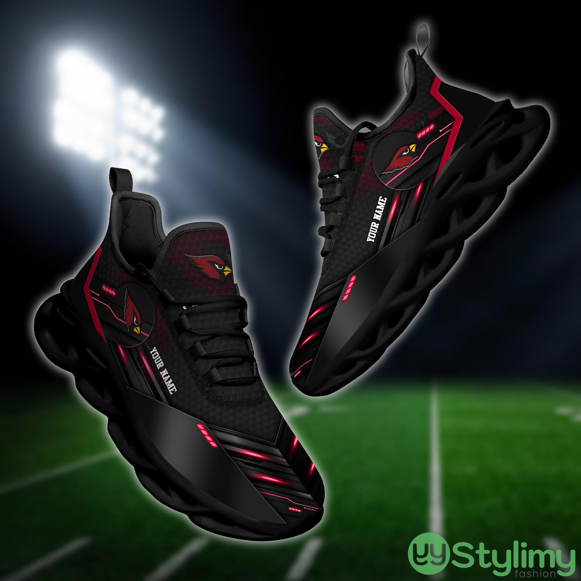 Arizona Cardinals NFL Sport Black Max Soul Shoes Custom Name Running Sneakers For Fans Gift 4 Arizona Cardinals NFL Sport Black Max Soul Shoes Custom Name Running Sneakers For Fans Gift - Arizona Cardinals-Personalized NFL Sport Black Max Soul Shoes_4