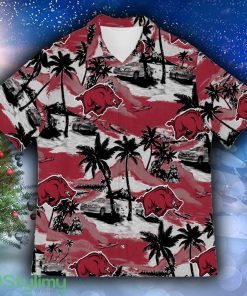 Arkansas Razorbacks Sports American Tropical Patterns ParadiseShort Sleeve Hawaiian Shirt - Arkansas Razorbacks Sports American Tropical Patterns Hawaiian For Fans Club Trending Summer Gifts Unisex Hawaii Shirt, Hawaii Shirt-3D Hawaiian Shirt_3
