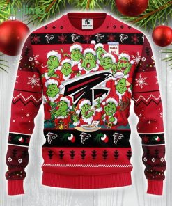 Atlanta Falcons 12 Grinch Xmas Day Christmas Ugly Sweater Xmas Holidays Gift For Fans Product Photo 1