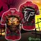 Atlanta Falcons Halloween Angry Skull 3D Hawaiian Shirt For Fans Gift Christmas Men And Women - Atlanta Falcons Halloween Super Trending Shirt For This Season_3