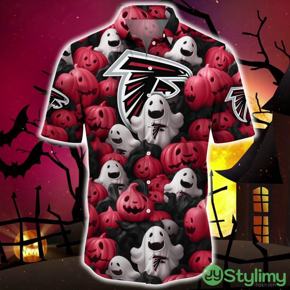 Atlanta Falcons Halloween Pumpkin Skull 3D Hawaiian Shirt For Fans Gift Christmas 2 Atlanta Falcons Halloween Pumpkin Skull 3D Hawaiian Shirt For Fans Gift Christmas - Atlanta Falcons Halloween Aloha Shirt Trending For This Season_3