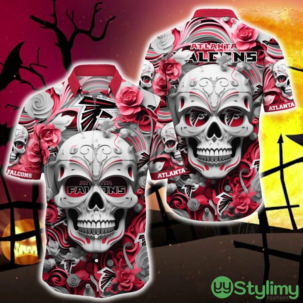 Atlanta Falcons Halloween Skull 3D Hawaiian Shirt For Fans Gift Christmas Men And Women 4 Atlanta Falcons Halloween Skull 3D Hawaiian Shirt For Fans Gift Christmas Men And Women - Atlanta Falcons Halloween Hawaii Shirt Trending New Arrivals_1