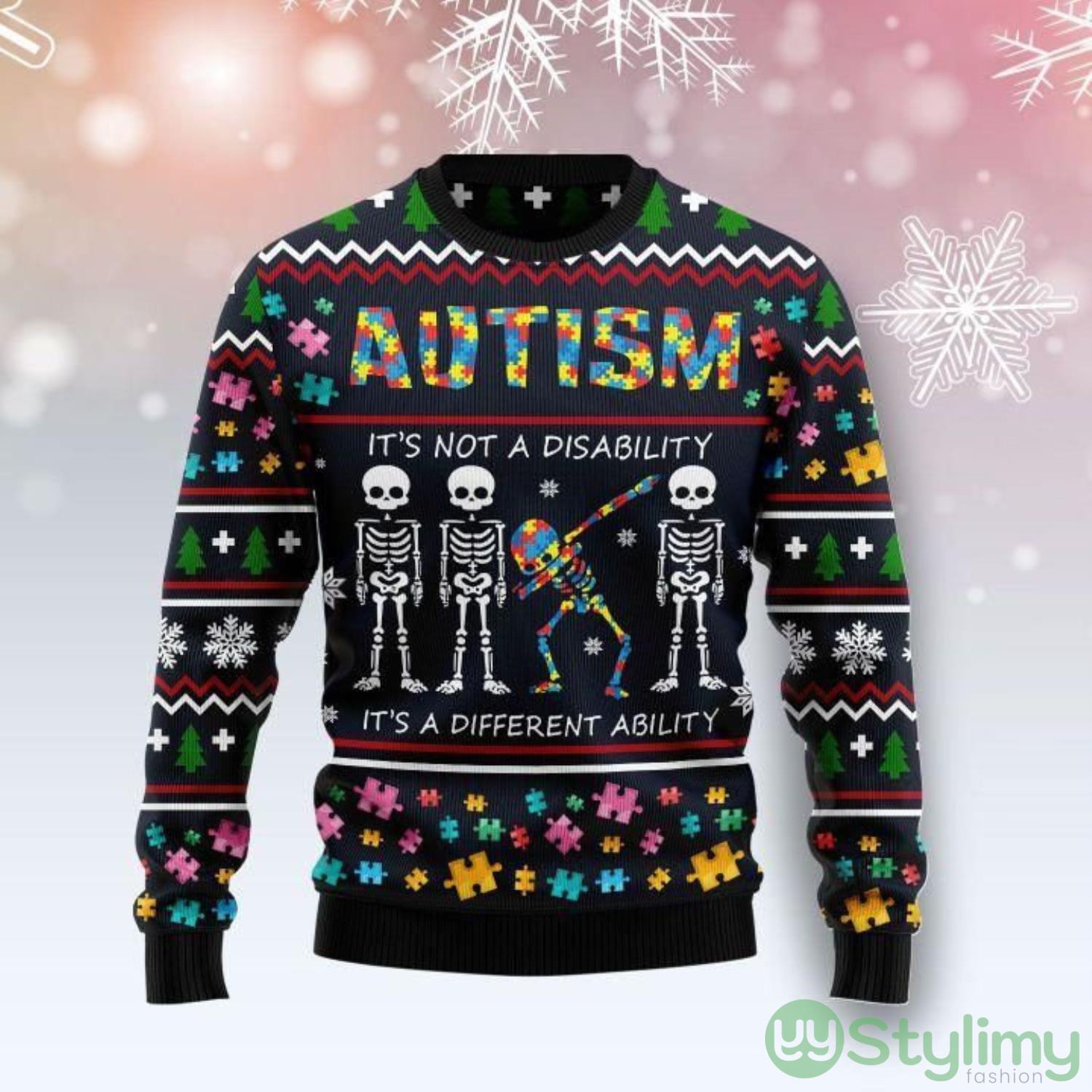 Autism Ugly Christmas Sweater 3 Autism Ugly Christmas Sweater Product Photo 1