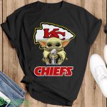 Baby Yoda Kansas City Chiefs Super Bowl Champion T-Shirt - Ladies T-Shirt