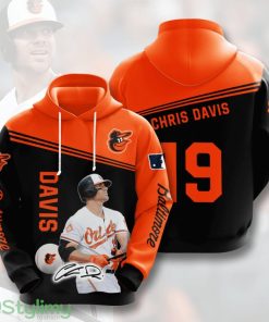 Baitimore Orioies Chris Davis 19 3D All Over Printed Hoodie For Men And Women Product Photo 1