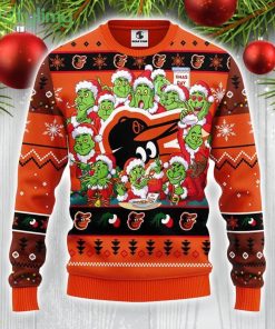 Baltimore Orioles 12 Grinch Xmas Day Christmas Ugly Sweater Xmas Holidays Gift For Fans Product Photo 1