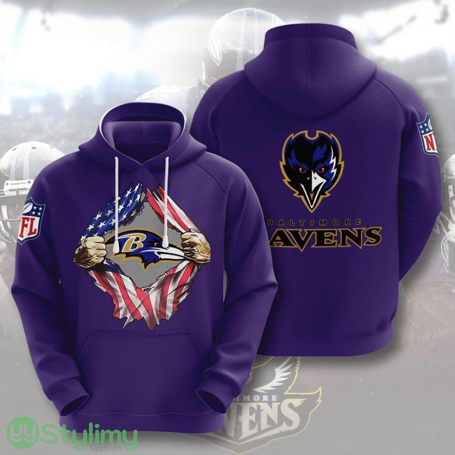 Baltimore Ravens Flag 3D All Over Printed Hoodie For Men And Women 6 Baltimore Ravens Flag 3D All Over Printed Hoodie For Men And Women Product Photo 1